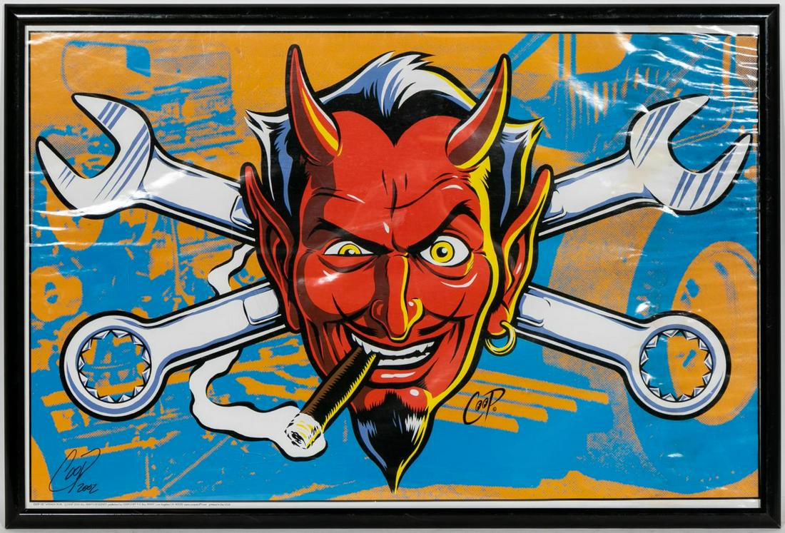 Coop, "Sexy Wrench Devil" Signed 2002 Lithograph (1 of 3)
