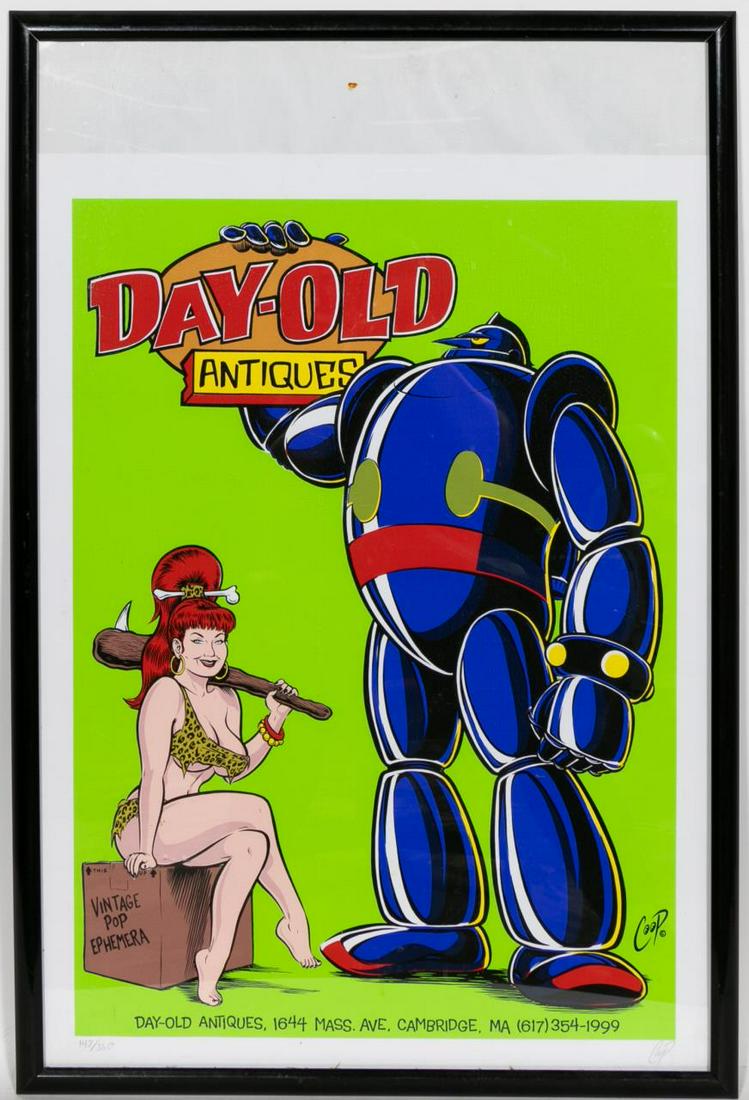 Coop, "Day Old Antiques" Silkscreen Poster 1998 (1 of 5)