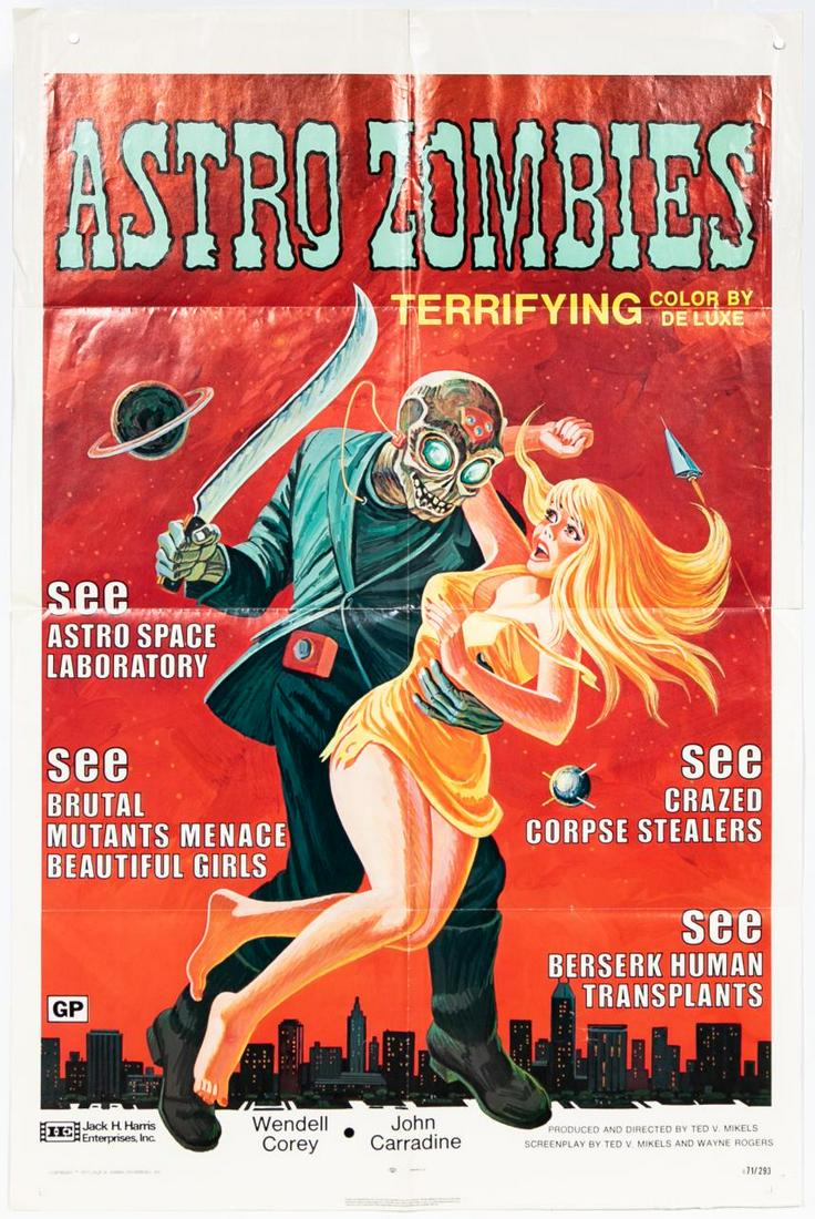 "Astro Zombies" 1968 Original Movie Poster (1 of 5)