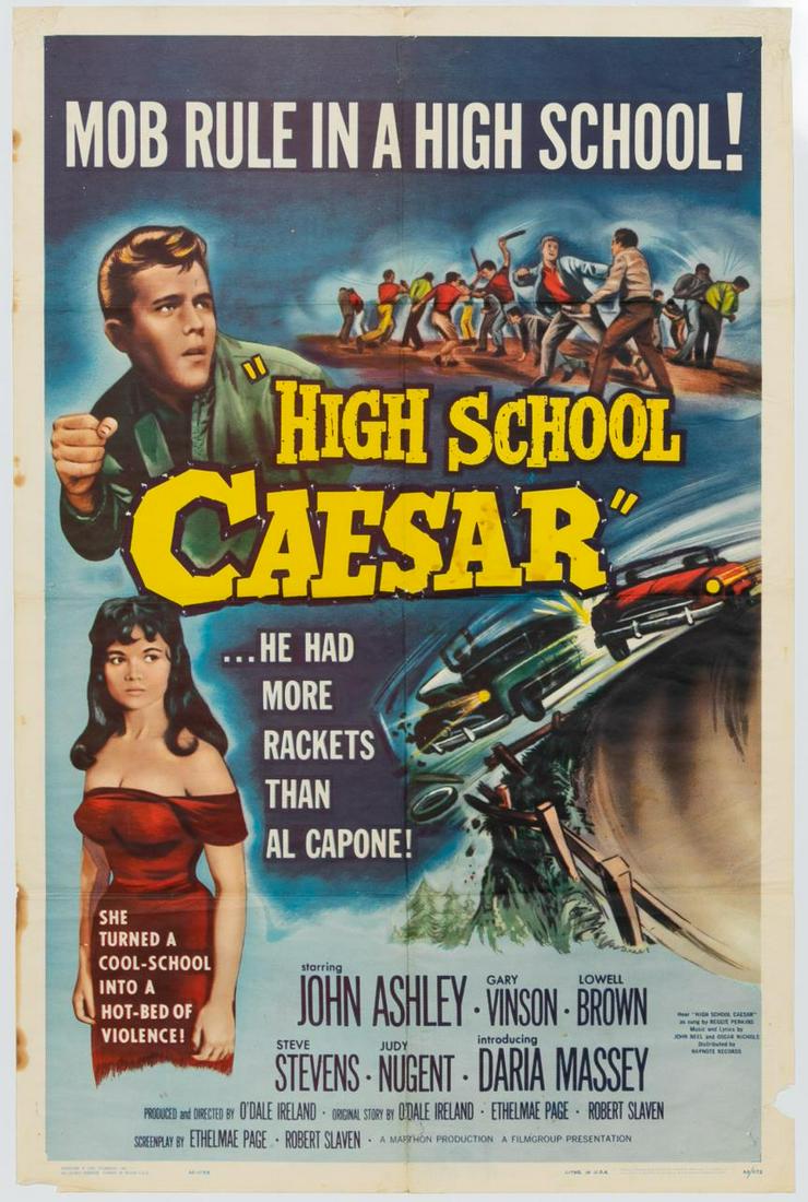 "High School Caesar" 1960 Original Movie Poster (1 of 4)