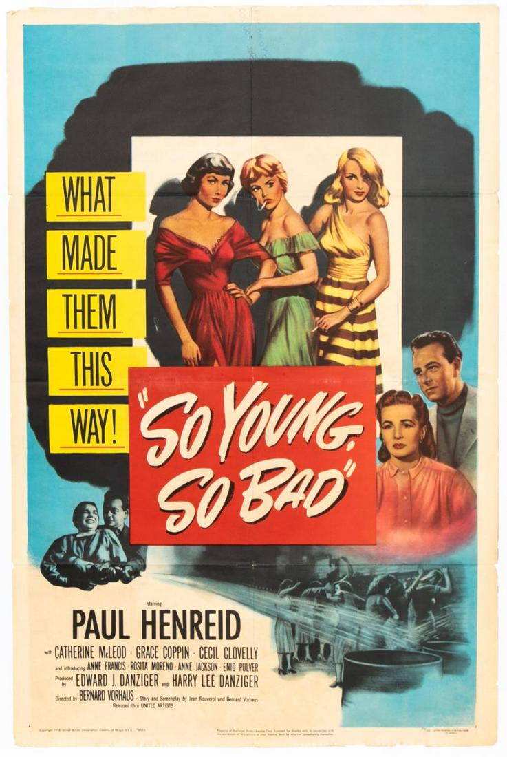 "So Young, So Bad" 1950 Original Movie Poster (1 of 5)