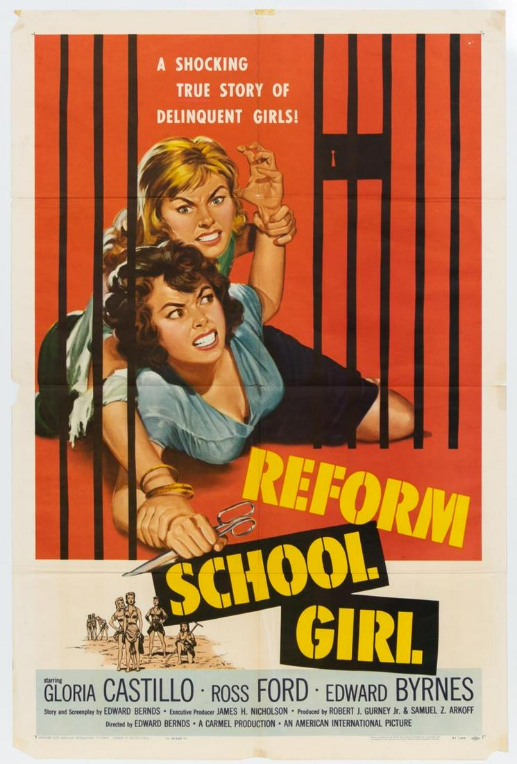 "Reform School Girl" 1957 Original Movie Poster (1 of 4)