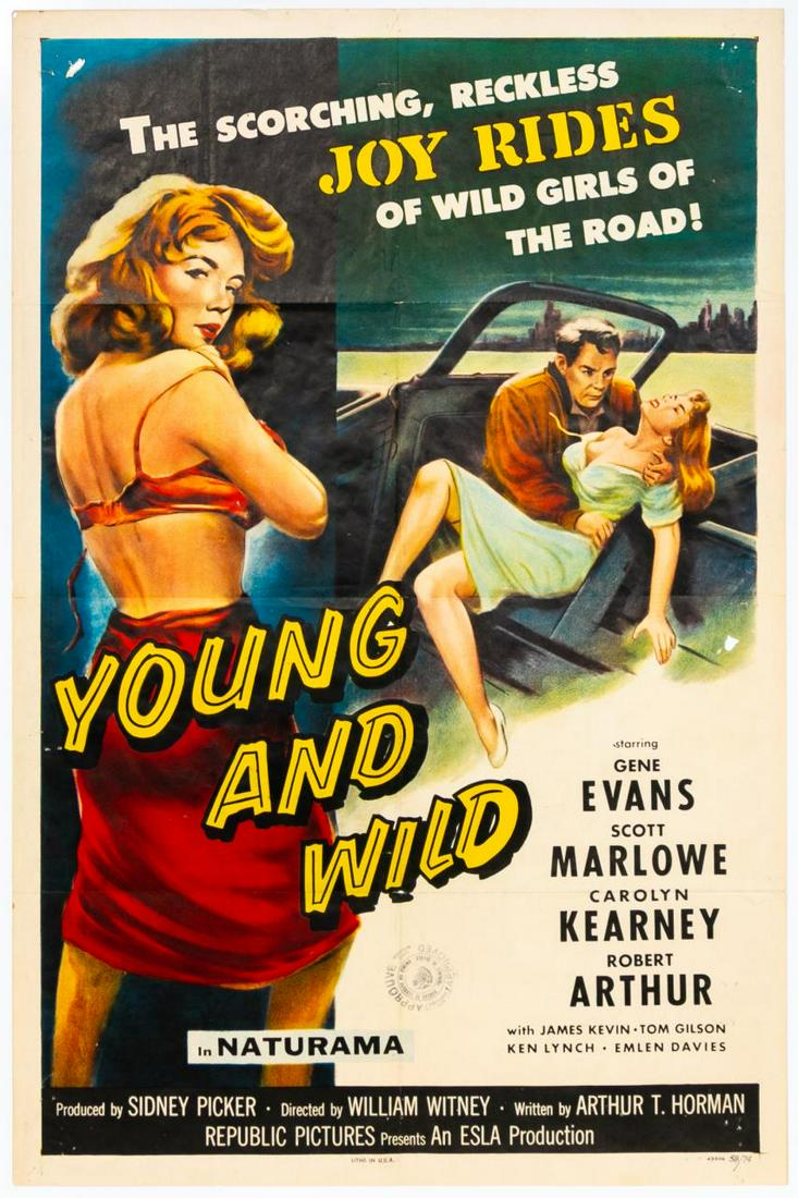 "Young and Wild" 1958 Original Movie Poster (1 of 4)