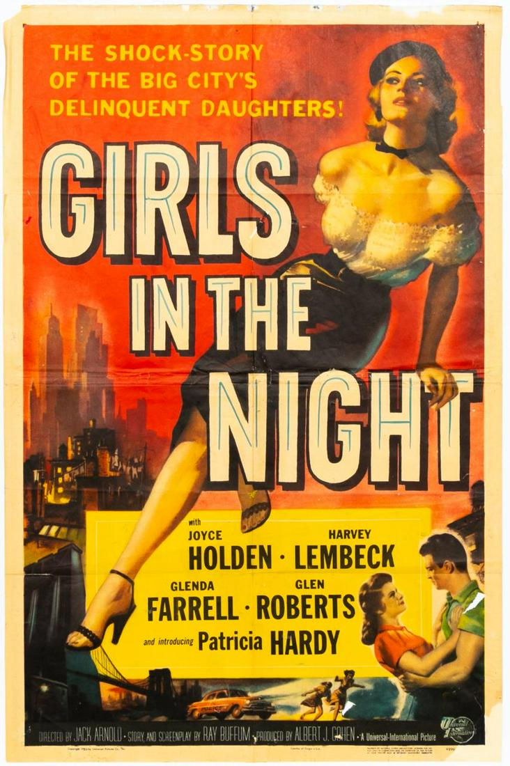 "Girls In The Night" 1953 Original Movie Poster (1 of 4)
