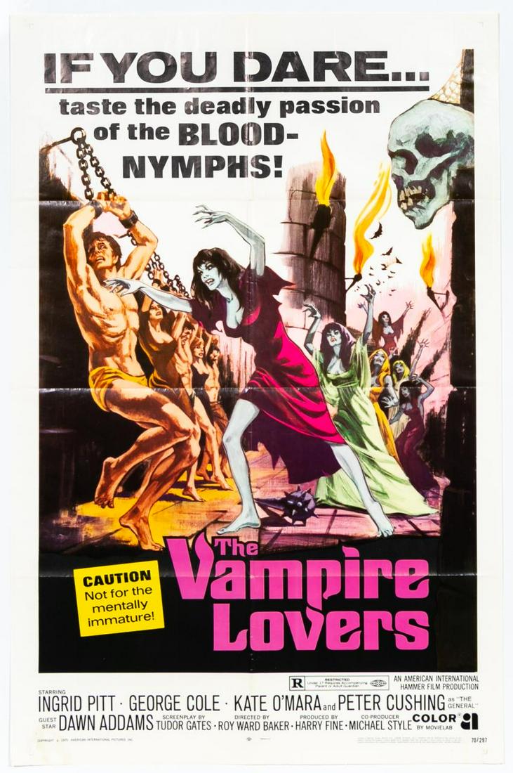 "The Vampire Lovers" 1970 Original Movie Poster (1 of 4)