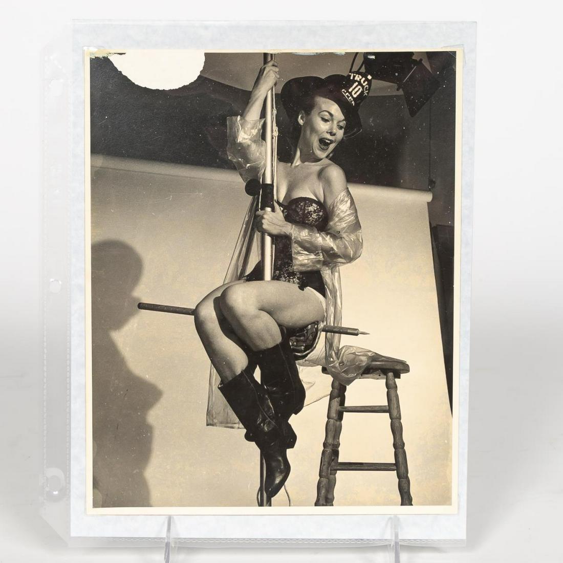 Gil Elvgren "Fire Belle" Original Pinup Model Pose (1 of 2)