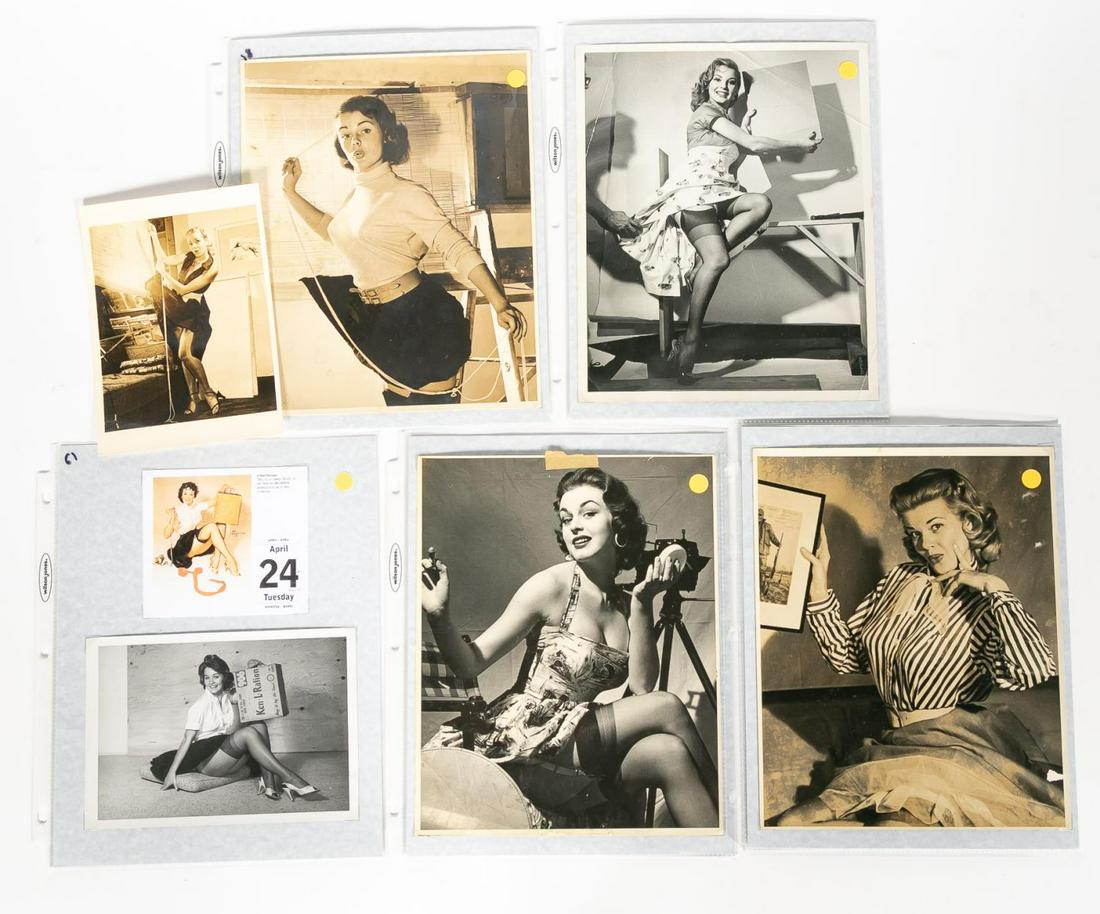 Five Gil Elvgren Silver Gelatin Pinup, Advertising (1 of 4)