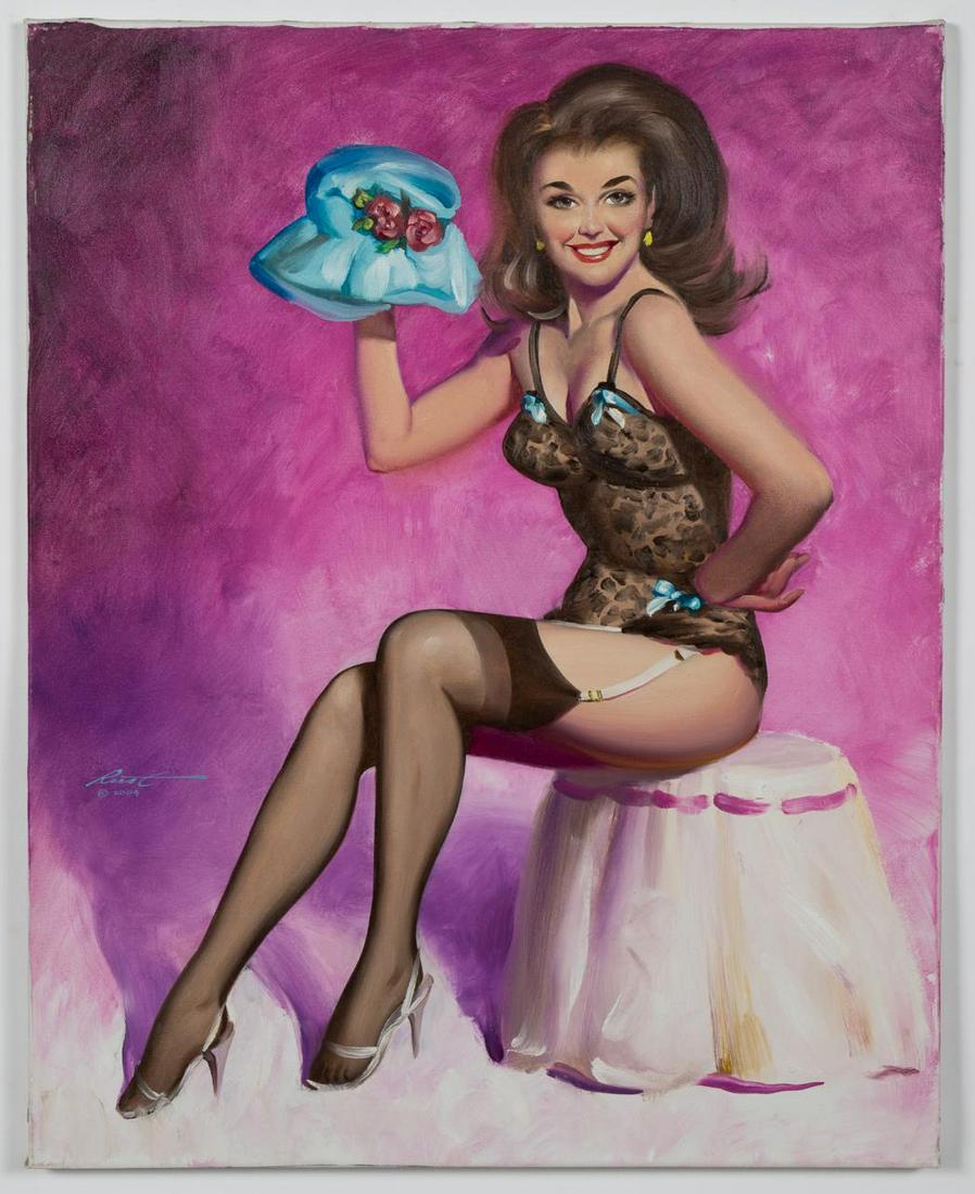 Donald Rusty Rust "Kristi" Pinup Oil Painting (1 of 4)