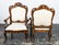 PAIR, 18TH C. ITALIAN WALNUT ROCOCO ARMCHAIRS - 2