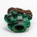 CHINESE, CARVED FIGURAL MALACHITE VASE ON STAND - 5