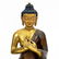 THREE, SOUTHEAST ASIAN SEATED METAL BUDDHA FIGURES - 7