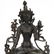 THREE, SOUTHEAST ASIAN SEATED METAL BUDDHA FIGURES - 8