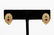 PAIR, 18K GOLD RUBY, EMERALD & DIAMOND EARRINGS