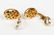 PAIR, 18K GOLD RUBY, EMERALD & DIAMOND EARRINGS - 5