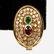 PAIR, 18K GOLD RUBY, EMERALD & DIAMOND EARRINGS - 8