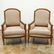 PAIR, FRENCH LOUIS XV STYLE GILT BERGERE CHAIRS