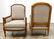PAIR, FRENCH LOUIS XV STYLE GILT BERGERE CHAIRS - 2