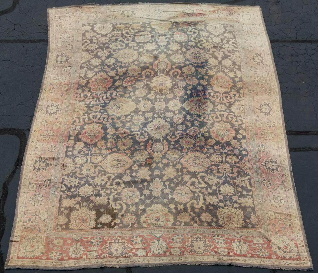 LARGE HANDWOVEN OUSHAK CARPET, 18' 6" X 13' 6" (1 of 8)