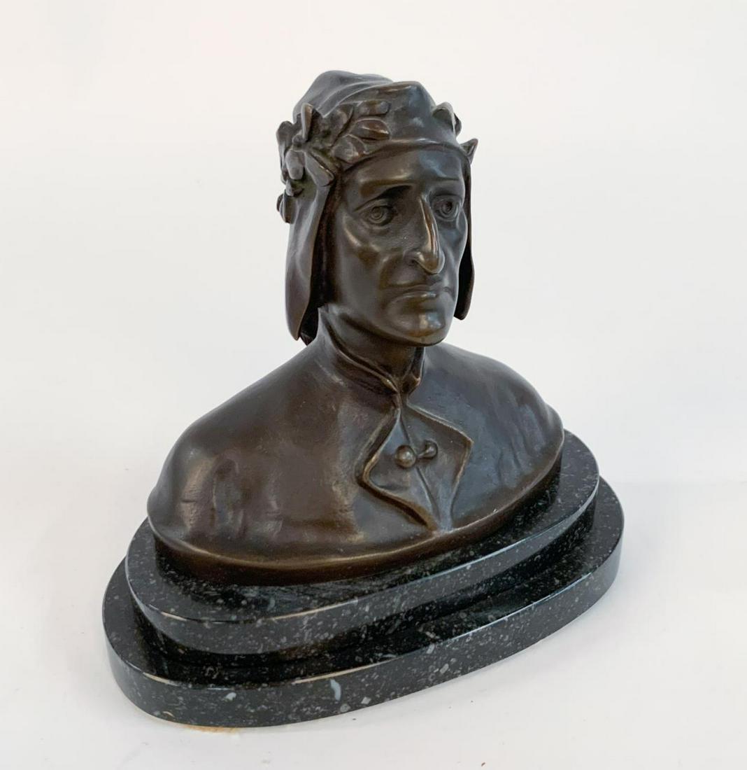 CONTINENTAL BRONZE BUST OF DANTE ALIGHIERI (1 of 7)