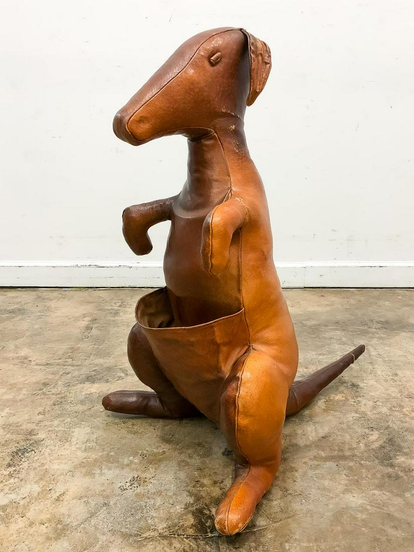 1960s ABERCROMBIE & FITCH LEATHER KANGAROO STAND (1 of 9)