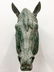 20TH C., PATINATED TIN ARCHITECTURAL HORSE HEAD - 4