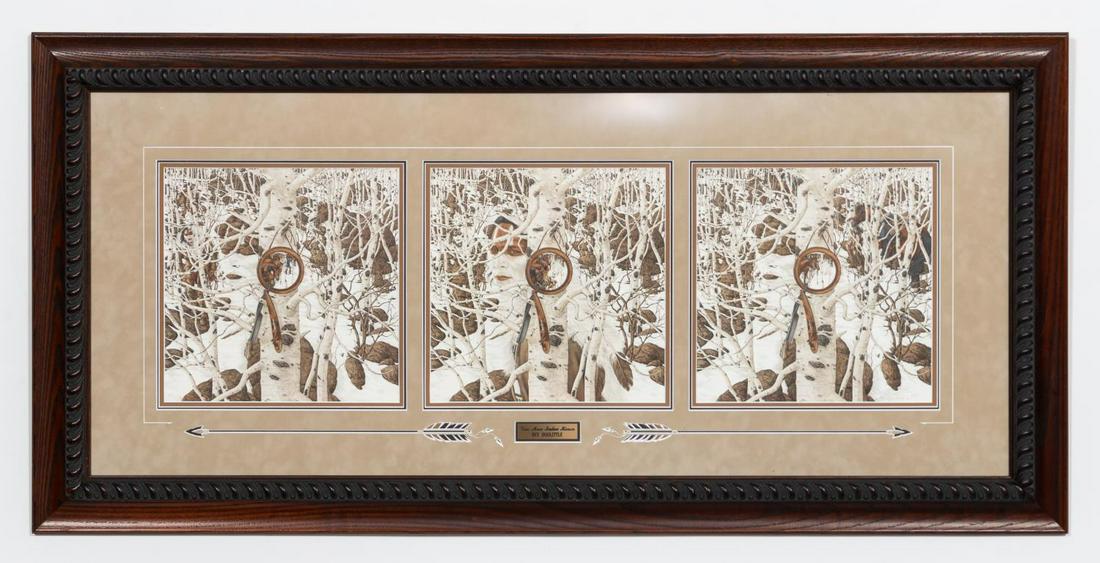 BEV DOOLITTLE "TWO MORE INDIAN HORSES" PRINT 1995 (1 of 7)