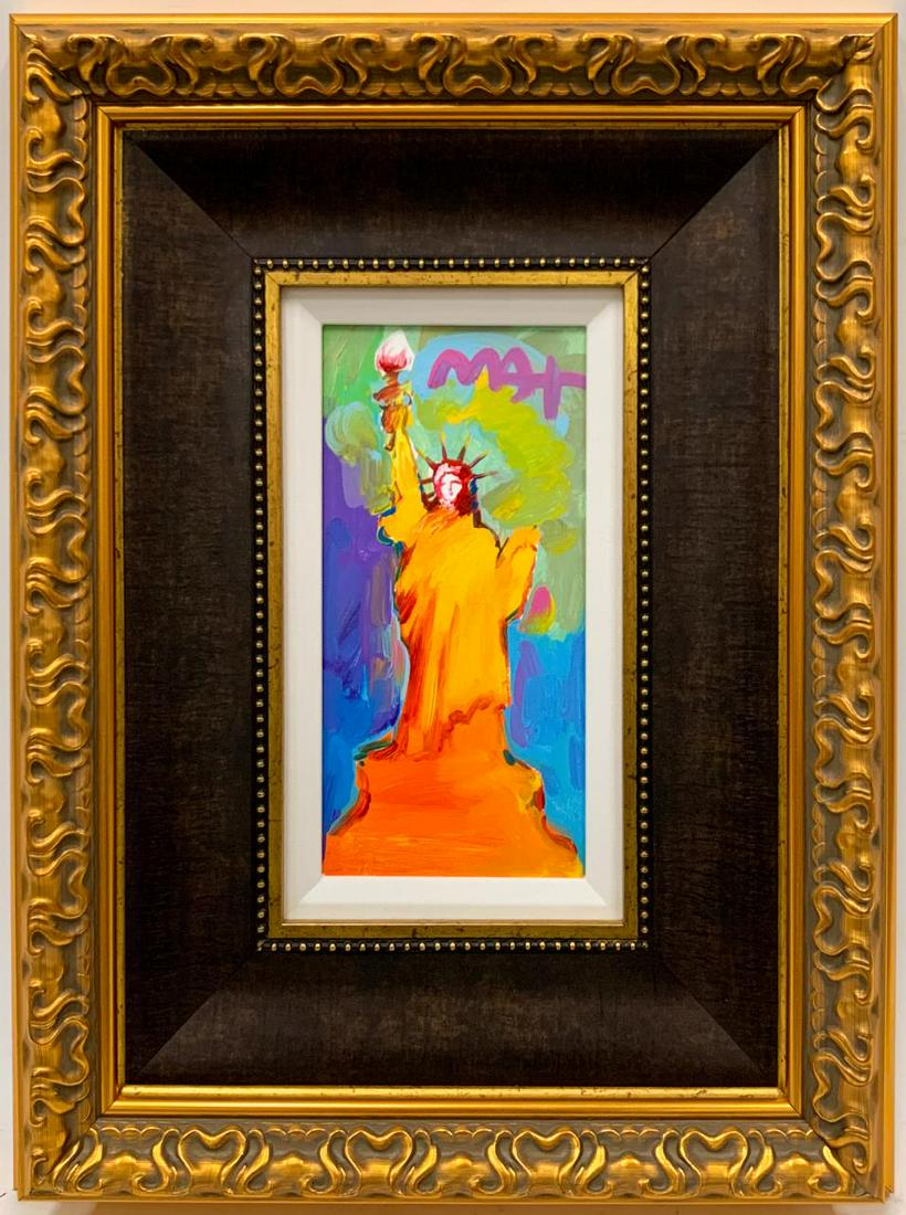 PETER MAX, "STATUE OF LIBERTY, VERSION I" ACRYLIC (1 of 6)