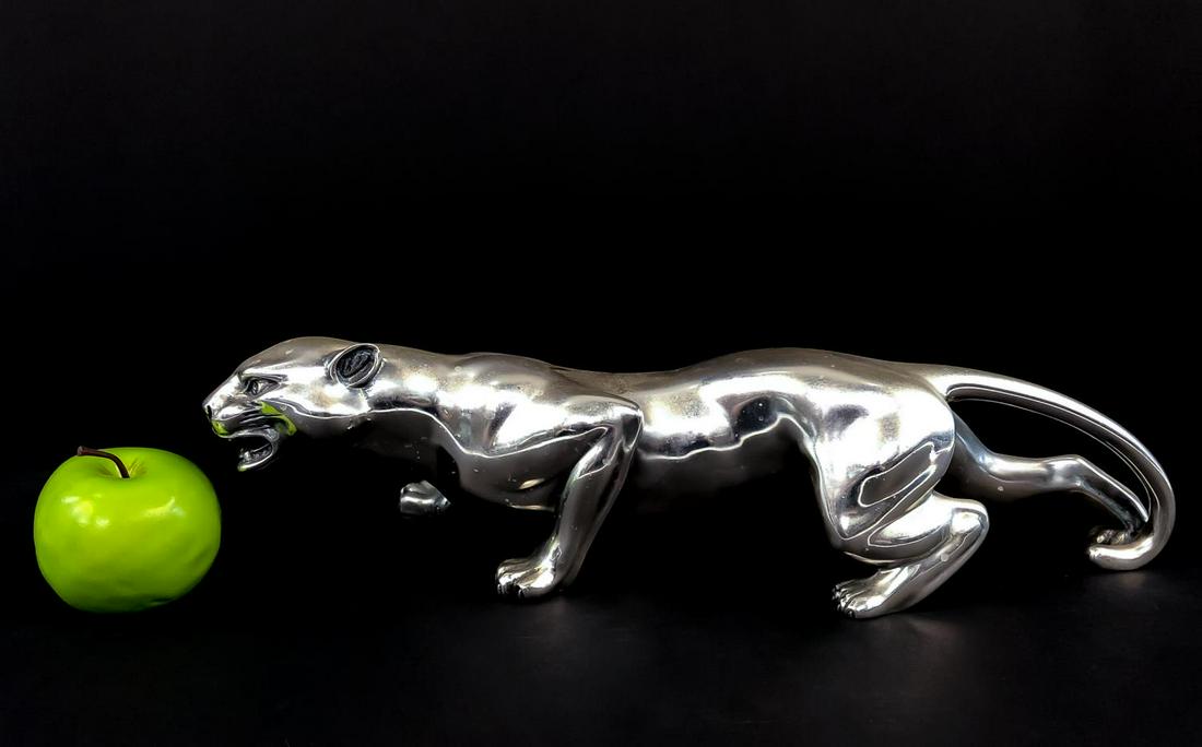 RALPH LAUREN HOME "SAUNDERS" SILVER PLATED PANTHER (1 of 8)