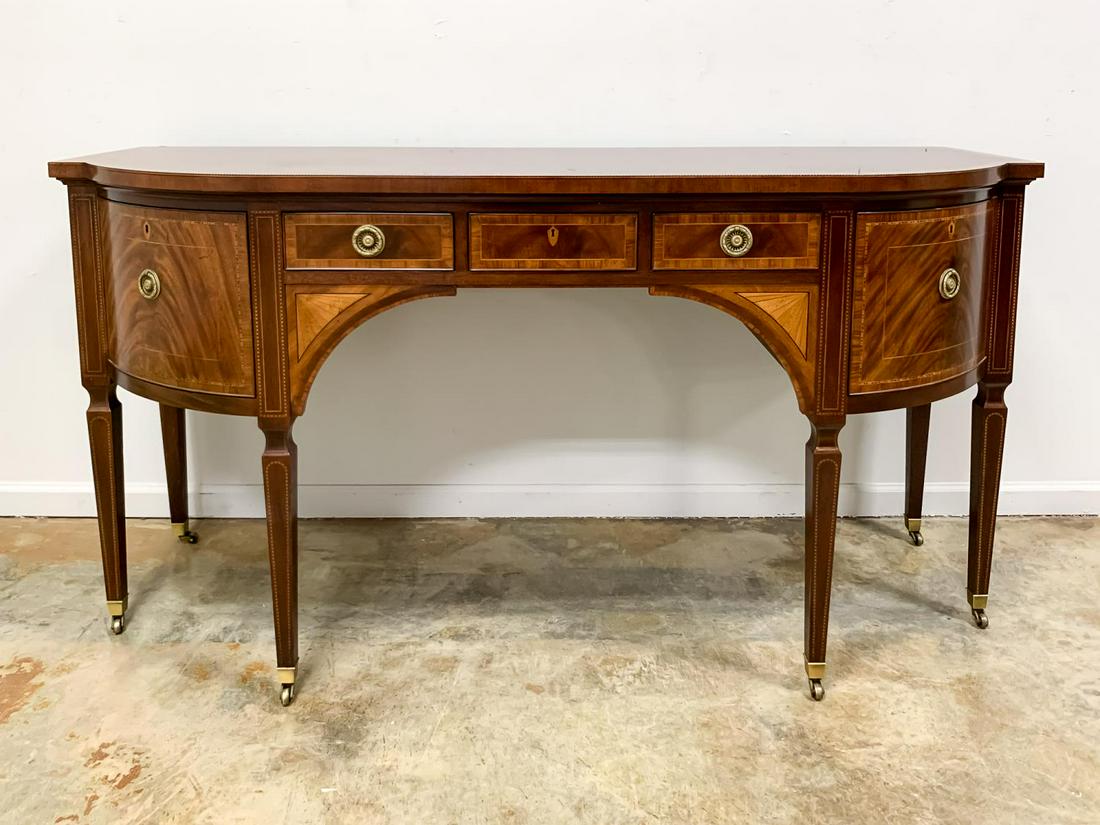 BAKER HEPPLEWHITE STYLE INLAID MAHOGANY SIDEBOARD (1 of 8)