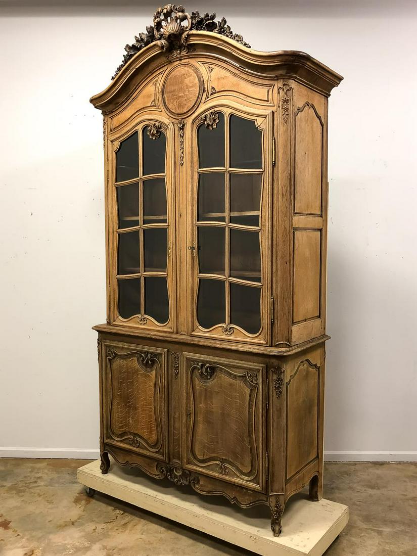 OVERSIZED 19TH C. LOUIS XV STYLE BUFFET DEUX CORPS (1 of 9)