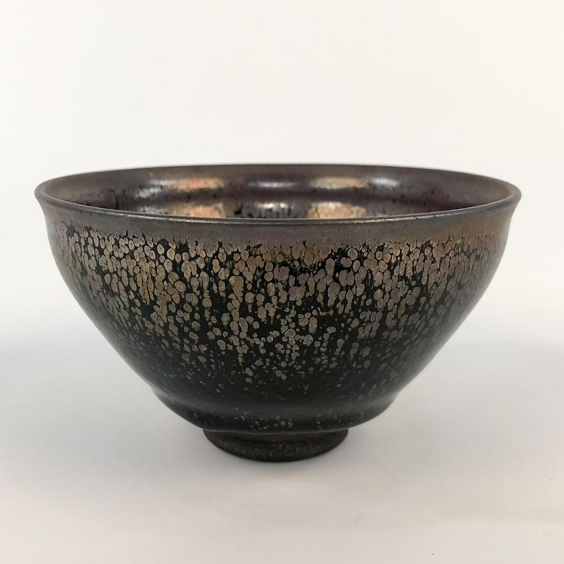 CHINESE JIAN WARE OIL SPOT GLAZE CERAMIC TEA BOWL (1 of 6)