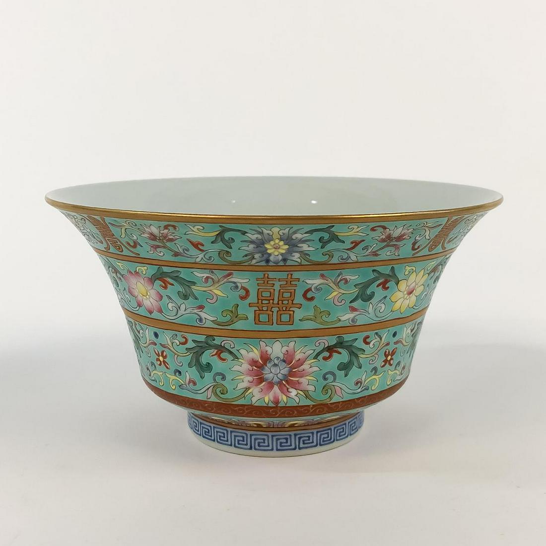 CHINESE FAMILLE ROSE PORCELAIN TEA CUP (1 of 6)