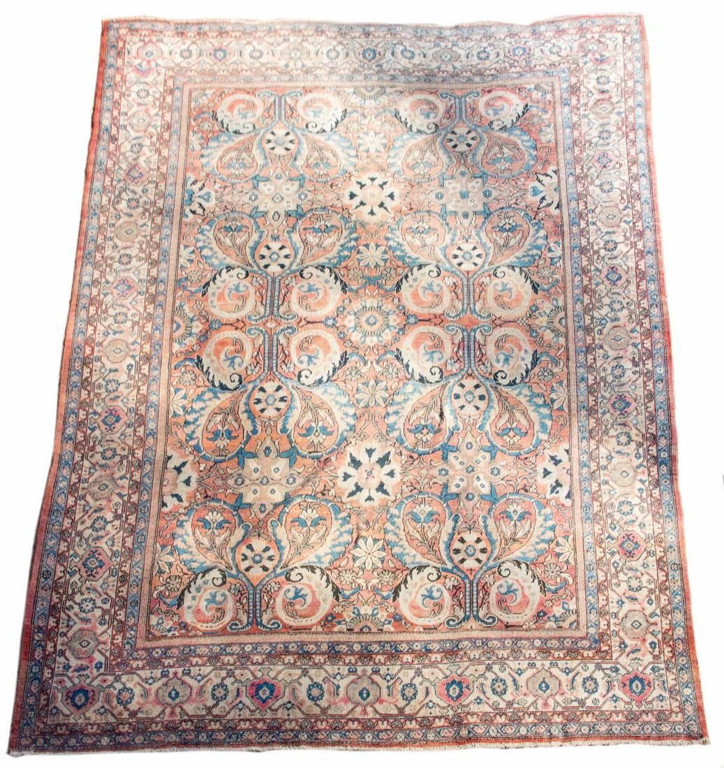 Wool on Cotton Persian Mahal Carpet (1 of 5)