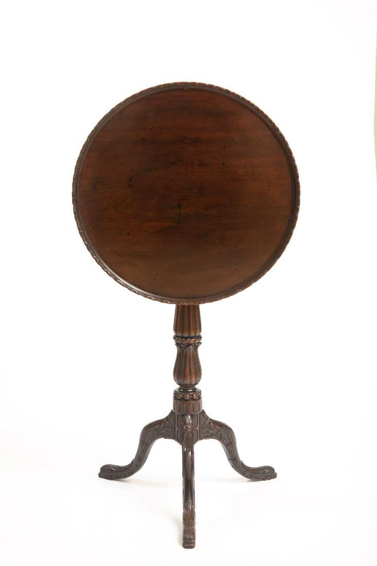 George III Style Mahogany Tilt Top Stand (1 of 4)