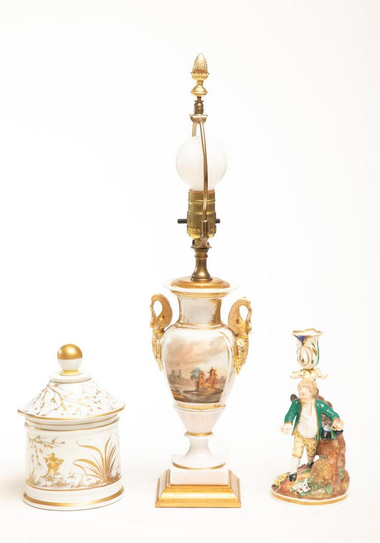 Group of Three French Porcelain Objects (1 of 6)