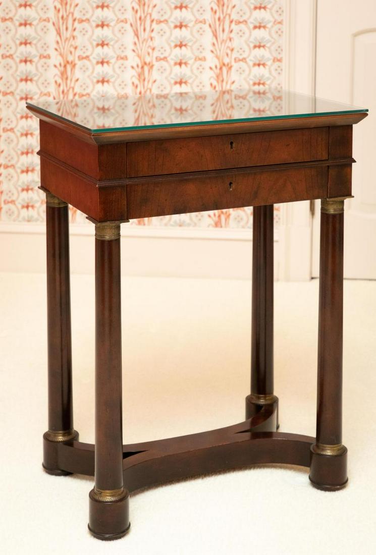 Baker French Empire Style Mahogany Stand (1 of 4)