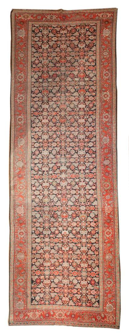 Early/Mid- 20th C. Wool on Wool Gallery Carpet (1 of 5)