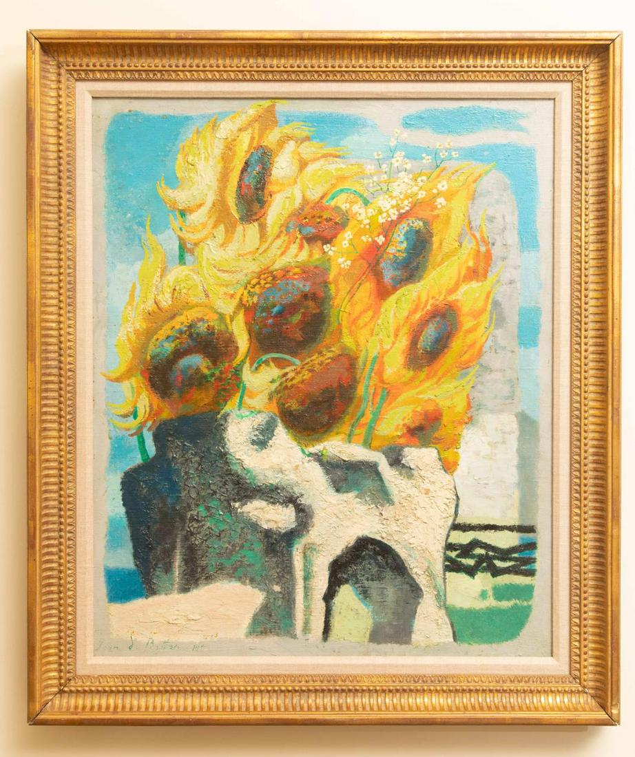 Jean de Botton, "Sunflowers" - 1962, Signed (1 of 5)