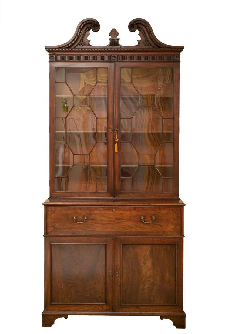 George III Style Mahogany Secretary (1 of 7)