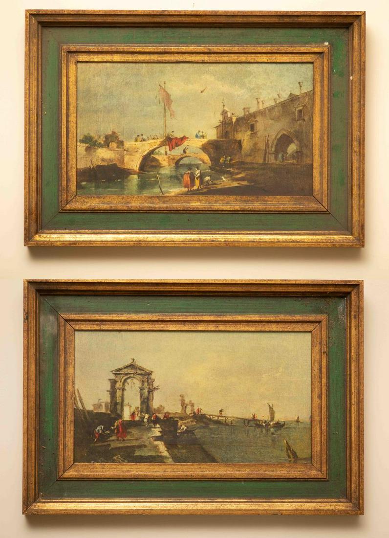 Pair of Framed Art Prints after Francesco Guardi (1 of 5)