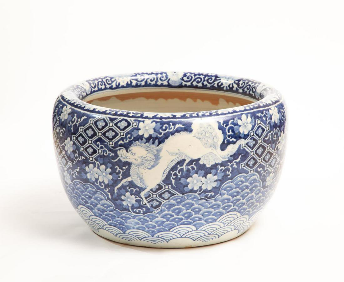 Chinese Blue and White Planter (1 of 6)