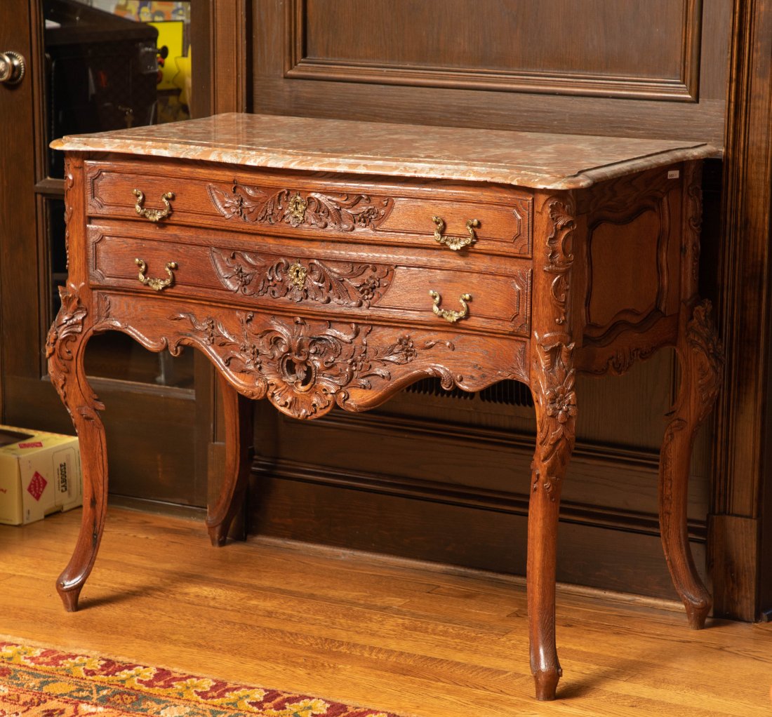 Continental Louis XV Style Marble Top Washstand (1 of 4)