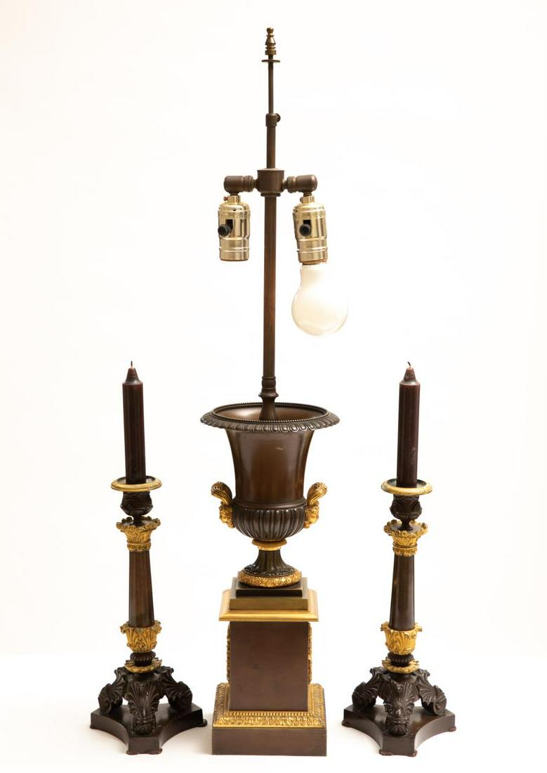 Three Bronze & Gilt Empire Style Articles (1 of 5)