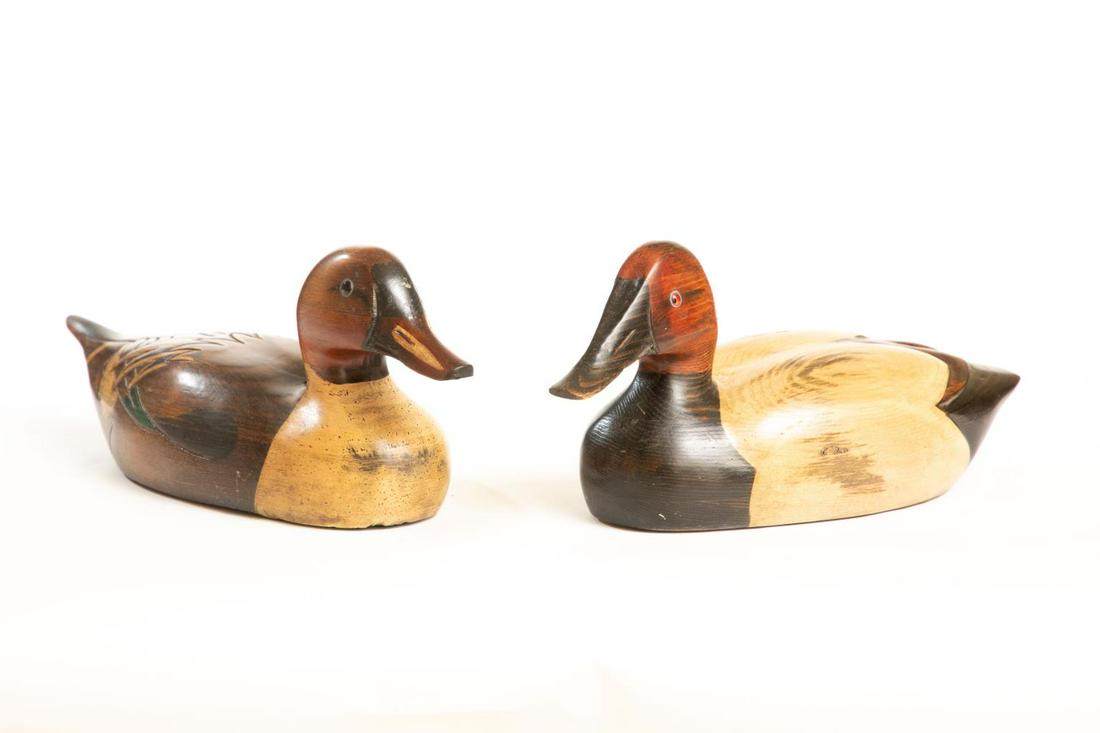 Two Tom Taber Signed Duck Decoys (1 of 6)