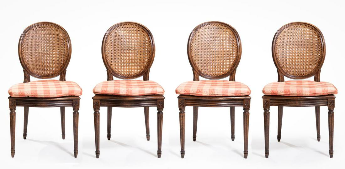 Four Italian Style Softwood Side Chairs (1 of 4)