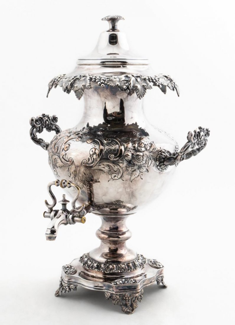 VICTORIAN SILVERPLATE HOT WATER URN (1 of 6)