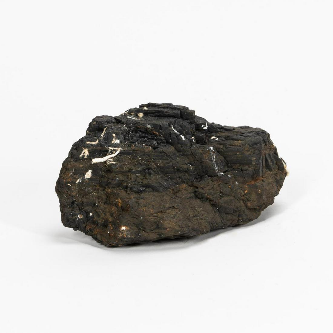 RMS CARPATHIA, SALVAGED SINGLE PIECE OF COAL: RMS Carpathia, Cunard Line, maiden voyage May 5, 1903; sunk July 15, 1918. Salvaged single piece of irregular coal. On average a Cunard Line ocean liner would use 1,050 tons of coal per day. Unmarked.