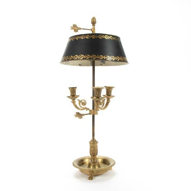 19TH C. FRENCH BOUILLOTTE CANDLE TABLE LAMP (1 of 4)
