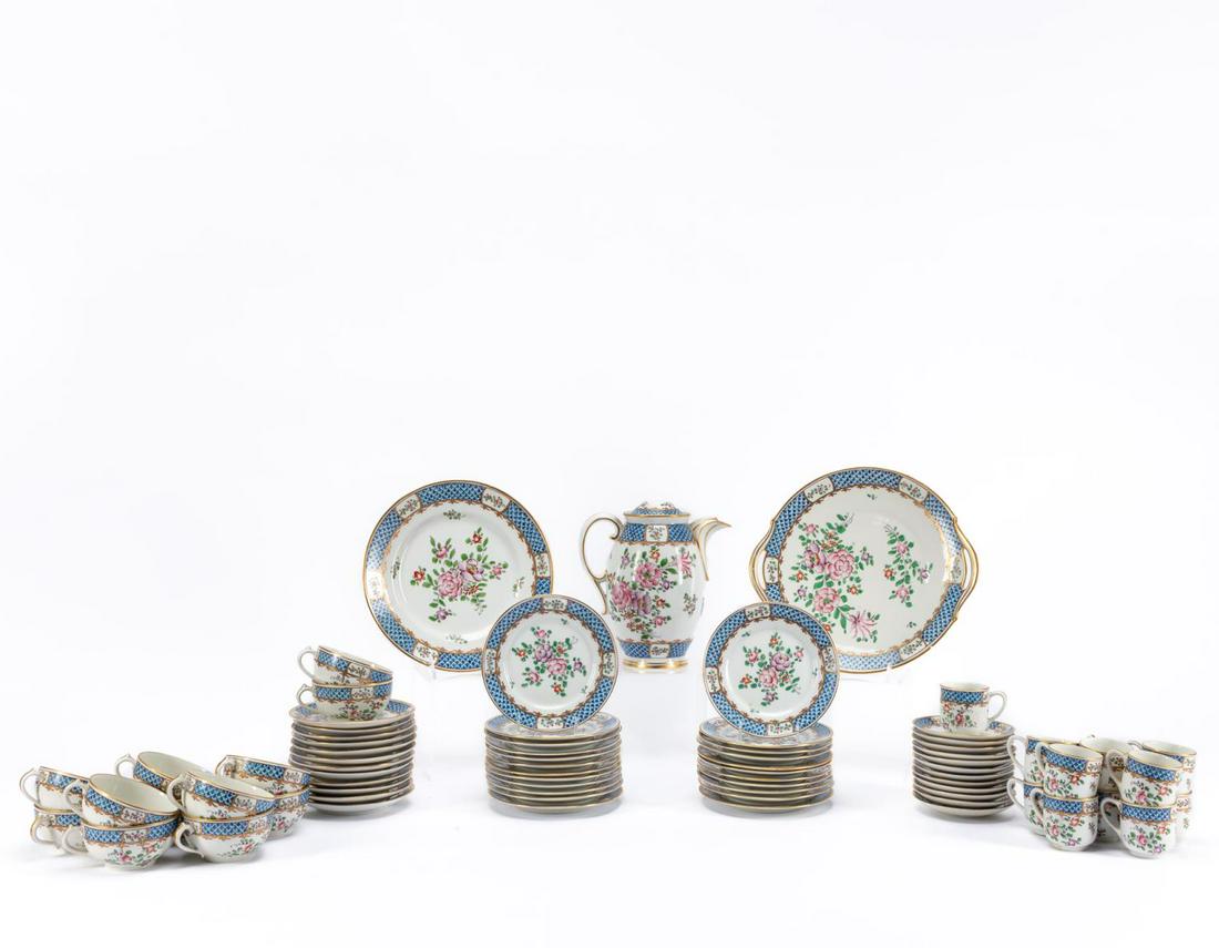 73PCS LIMOGES PORCELAIN DESSERT SERVICE (1 of 7)