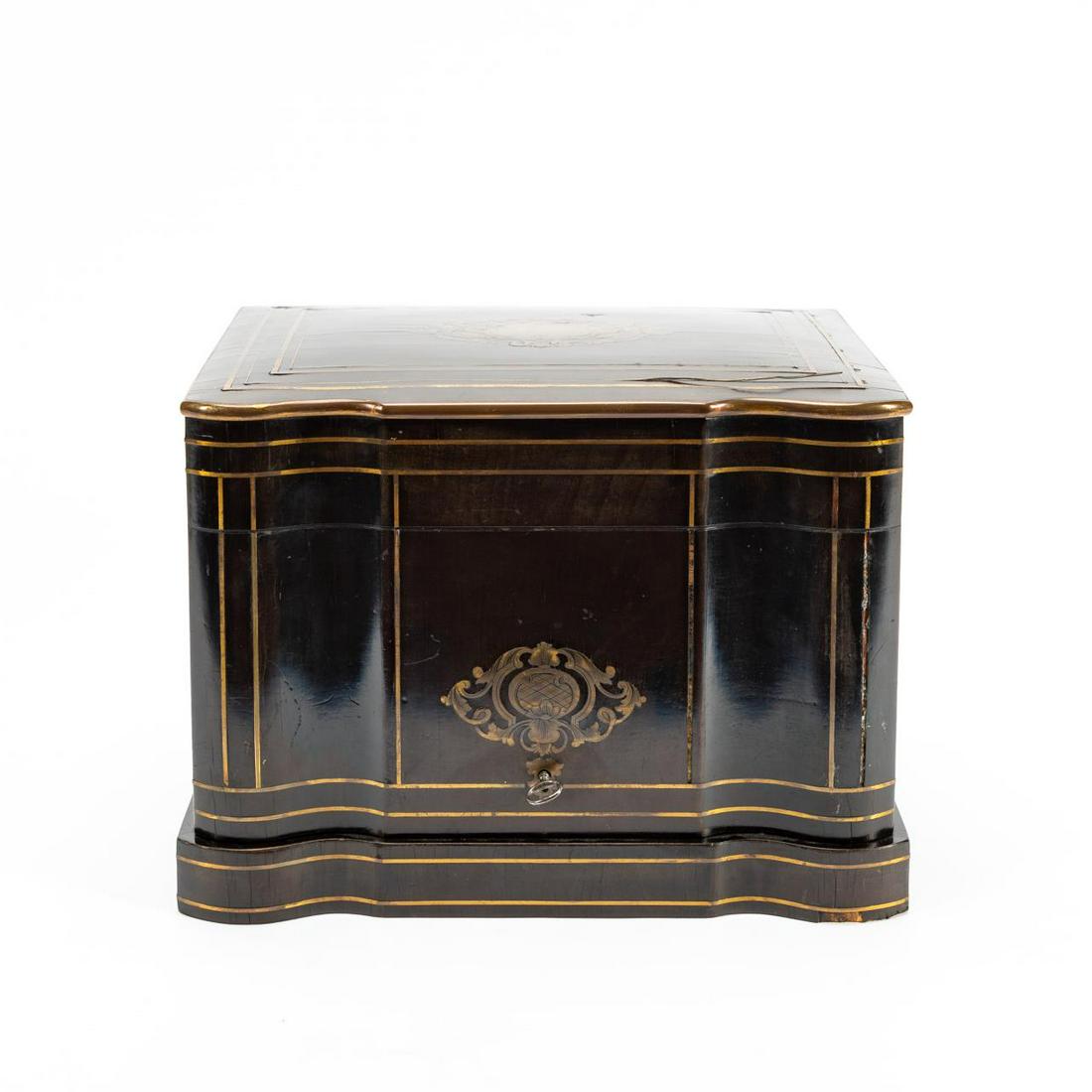 19TH C. NAPOLEON III EBONIZED CAVE A LIQUEUR (1 of 5)